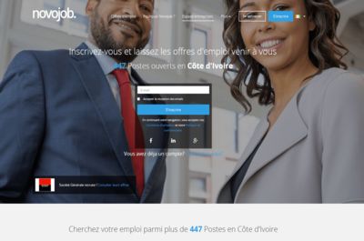 Screenshot of Novojob