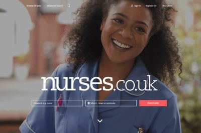 Screenshot of Nurses.co.uk