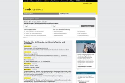 Screenshot of nwb jobboerse