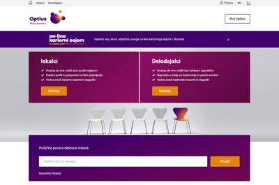 Screenshot of optius