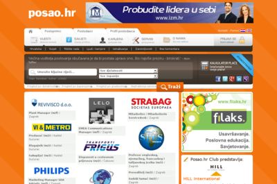 Screenshot of posao.hr