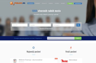 Screenshot of Poslovi.rs
