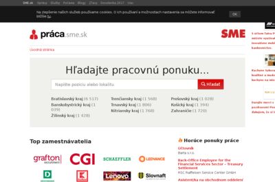 Screenshot of Praca.sme.sk