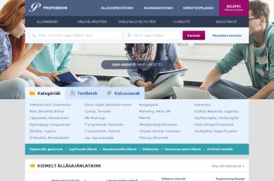 Screenshot of Profession.hu