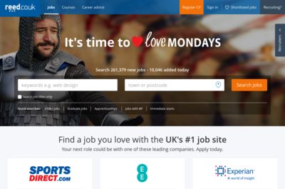 Screenshot of reed.co.uk