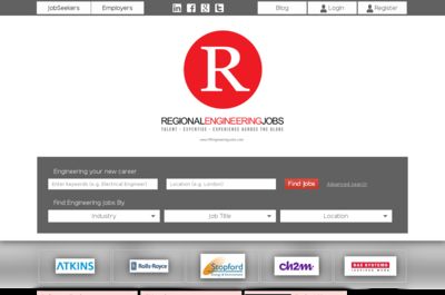 Screenshot of Regional Engineering Jobs