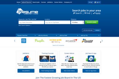Screenshot of Resume-Library