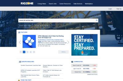 Screenshot of Rigzone