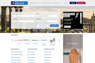 Screenshot of s1jobs