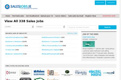 Screenshot of Sales Jobs