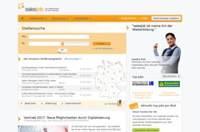 Screenshot of salesjob