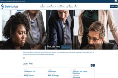 Screenshot of Statistics Jobs