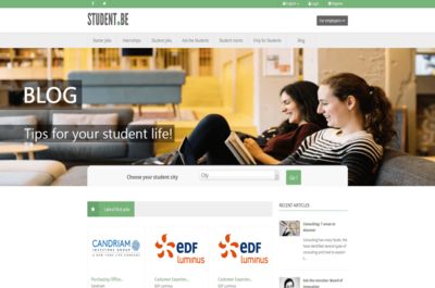 Screenshot of Student.be