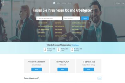 Screenshot of T5 KarrierePortal