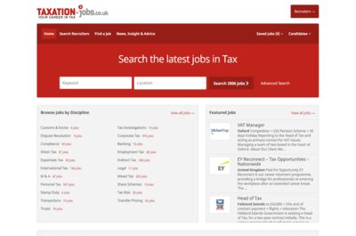Screenshot of TaxationJobs