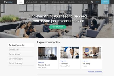 Screenshot of themuse.com