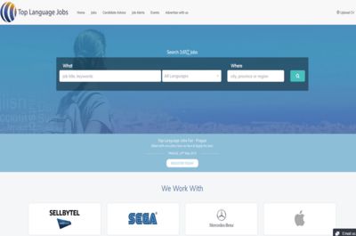 Screenshot of Top Language Jobs