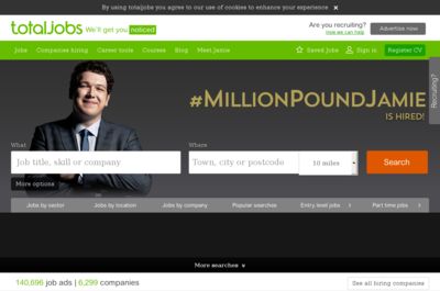 Screenshot of totaljobs