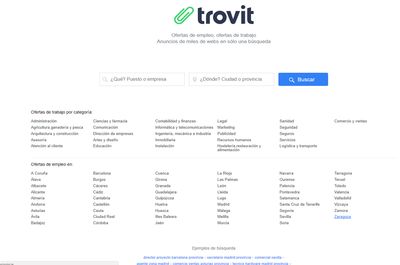 Screenshot of Trovit Europe