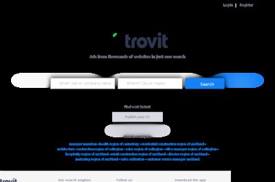 Screenshot of Trovit Oceania