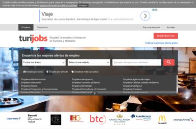 Screenshot of Turijobs.com.mx