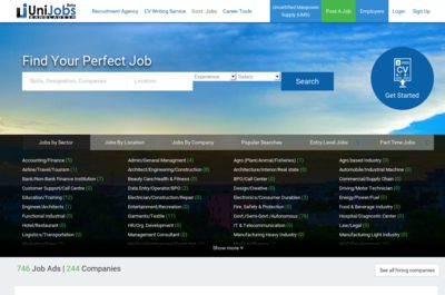 Screenshot of Unijobs