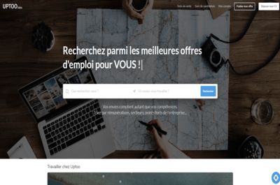 Screenshot of Uptoojobs