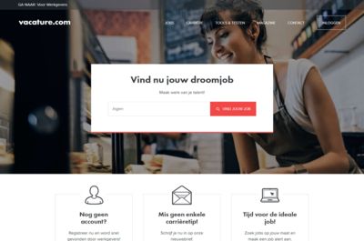 Screenshot of Vacature
