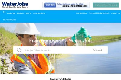 Screenshot of WaterJobs