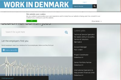 Screenshot of Work In Denmark