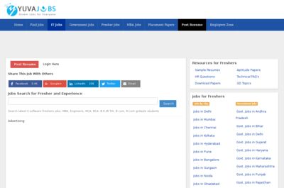 Screenshot of YuvaJobs